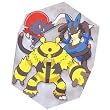 Pokemon Electivire Weaville & Lucario Huge 48" Wingspan Geometric Kite