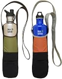 Recycled Plastic (PET) Reusable Water Bottle Sling - 2 Pack