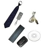 Spy Tie Camera Remote Control Hidden Videio Recorder