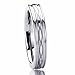 4MM Titanium Comfort Fit Wedding Band Ring Laser Etched Infinity Patterned Ring (5 to 10)