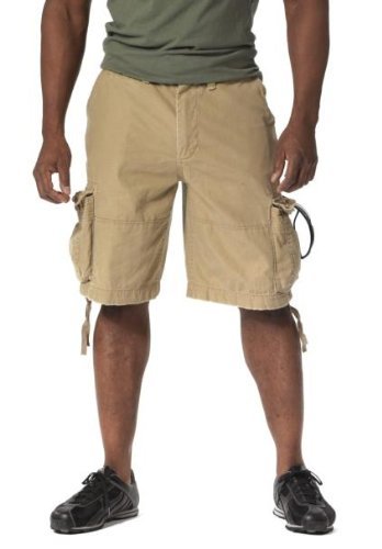 2547 VINTAGE KHAKI INFANTRY UTILITY SHORTS X-LARGE