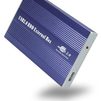 USB 2.0 to IDE/PATA 2.5 Hard Disk Drive HDD Aluminum External Case Enclosure 500GB Max Capacity