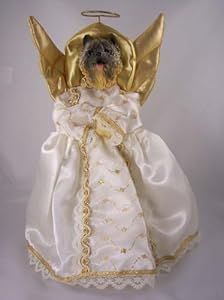 Red Cairn Terrier Angel Christmas Tree Topper