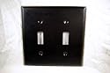 Oil Rubbed Bronze Double Light Switch Wall Cover Pate