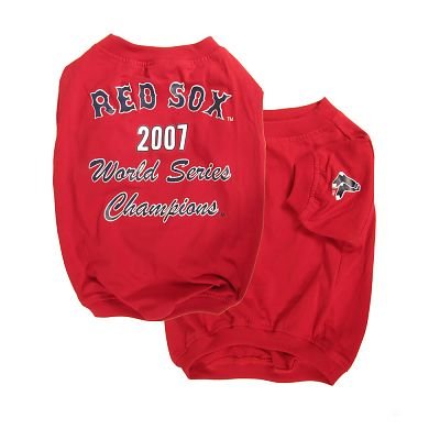 Boston Red Sox 2007 World Series Champ Dog Puppy Shirt XS EXTRA SMALL Officially Licensed