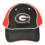 NCAA GEORGIA BULLDOGS DOGS RED BLACK COTTON HAT CAP NEW