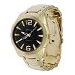 Geneva Platinum Mens Round Face Link Watch