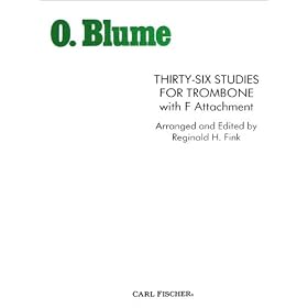 Carl Fischer 36 Studies for Trombone with F Attachment by 