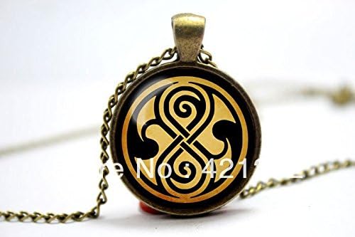 Pretty Lee 2015 Fashion Doctor Who Seal Of Rassilon Inspired Glass Cabochon Dome Pendant Necklace Christmas gift