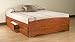 Prepac Mate's Queen 6-Drawer Minimalist Platform Storage Bed, Contemporary Queen Bed with Drawers 81.5