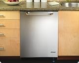 Dacor Epicure Series ED24SBC 24'' Built-in Dishwasher with 5 Wash Cycles, Smart Cycles Sensor Technology, Condensation Drying and Hidden Control Panel: Stainless Steel with Black Chrome Trim