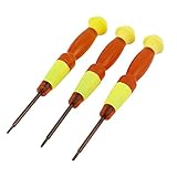 uxcell 3 in 1 スクリュードライバーセット プラスチック 金属材質 ドライバーセット