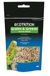 eCOTRITION Grains and Greens Variety Blend- Parakeet, 8-Ounce
