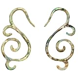 Pair of Abalone Fancy Spirals: 14g