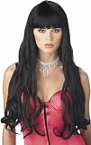 Sexy Womens Halloween Costume Extra Long Black Wig NEW One Size Fits Most