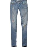 BULLHEAD Hermosa Super Skinny Light Blue Paint Splatter