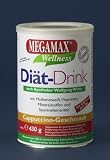 Megamax Di�t-Drink Cappuccino. Schlank Diaet zum Abnehmen und Fettreduktion. Inhalt: 430 g entspr. 10 Portionen