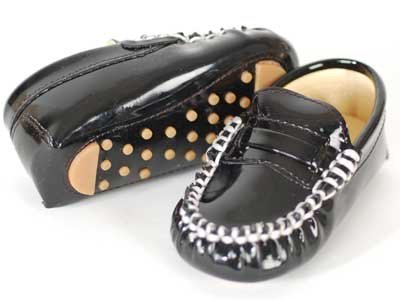 Baby TRUMPETTE SHOES Black Patent Leather Girls