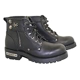 Xelement Women's Zipper Righteous Motorcycle Boots - 10