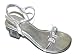 Girls Silver Rhinestone Butterfly Dress Shoes