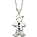 JCPenney Birthstone Boy Charm Pendant Sterling Silver