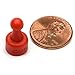 Red CMS NeoPin® 24-Count Magnetic Push Pins - Can Hold up to 16 Pages of 20 lb Papers
