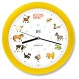 KooKoo - Original 13 inch Voice Clocks / KidsWorld (yellow)