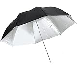 CowboyStudio 33 inch Black and Silver Photo Studio Reflective Umbrella