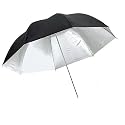 CowboyStudio 33in Black & Silver Photo Studio Reflective Umbrella