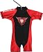 Confronta prezzi Zunblock Rock n Sun Tutina di protezione solare per bambini, Nero/Rosso, 110/116