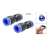 Buy Amico 2 PCS 8mm to 6mm One Touch Push In Straight Fittings by uxcell