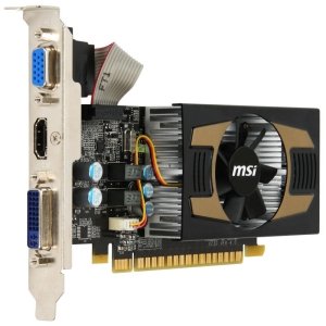 MSI nVidia GeForce GT430 OC 1 GB DDR3 VGA/DVI/HDMI Low profile PCI-Express Video Card N430GT-MD1GD3/OC/LP