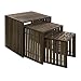 IMAX Vermont Iron and Wood Nesting Tables, Set of 3