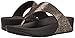 Fitflop Women's Lulu Superglitz Textile Sandal,Copper,6 M US