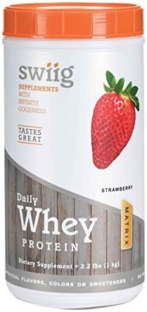 swiig Daily Whey Matrix Strawberry - 2.2lb by Performance Food Centers by Performance Food Centers