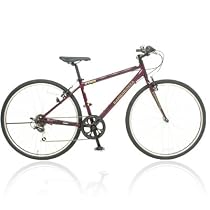 KYUZO 27インチクロスバイク 自転車 700c シマノ6段変速 アルミフレーム 自転車の九蔵限定別注モデル！ KZ-105 BARBAROSSA ワインレッド