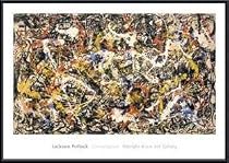 Art Poster Metal Framed Print - Convergence - Artist: Jackson Pollock- Poster Size: 28 X 40