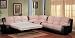 Queen Sleeper Sofa Set - 3 Piece in Tan Fabric / Dark Leather Like Brown Vinyl - Coaster Queen Sleeper Sofa Set - 3 Piece in Tan Fabric / Dark Leather Like Brown Vinyl - Coaster