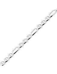 Sterling Silver 5.5mm Figaro Anchor Chain - 20 Inch
