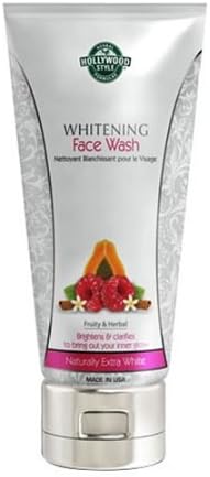 HOLLYWOOD STYLE PROFESSIONAL SPA FORMULA WHITENING FACE WASH Washes away impurities, lightens complexion &amp; improves farirness Fights dark sots &amp; acne scars