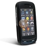Clip On Rubber Coated Case for Samsung Impression A877 - Black