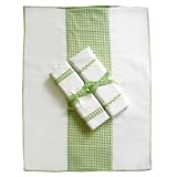 Tadpoles Basics Green Gingham Burping Cloths - 3-pk.