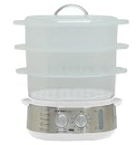 TZS FIRST AUSTRIA DAMPFGARER MIT 3 BEHÄLTER 750W FA-5102-1 WEISS