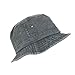 Dorfman Pacific Black Cotton Stone Washed Summer Bucket Hat