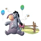 Wallables Disney 3D Wall Décor - Eeyore from Winnie the Pooh, 3 Dimensional Soft Foam Toy Wall Décor, Now with Bonus repositional decals!
