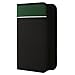 96 DISC Capacity CD Wallet for CD, DVD, Blu-Ray Media Storage, Nylon CD Holder, Black / Green