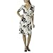 Merona&reg; Floral Knit Wrap Dress - Black/ White