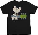 Woodstock Music Festival Logo Black T-shirt Tee