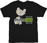 Woodstock Music Festival Logo Black T-shirt Tee