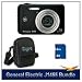 GE J1455 14MP Smart Series Black Digital Camera 4GB Memory Card and Case Bundle